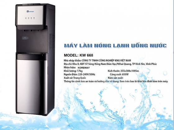 CÂY NƯỚC NÓNG LẠNH HÚT BÌNH KR 29