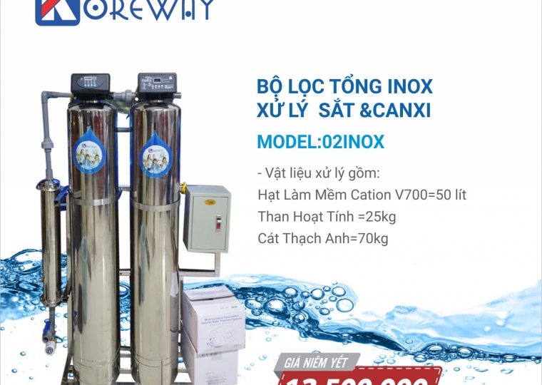 BỘ LỌC TỔNG INOX 304  02UF