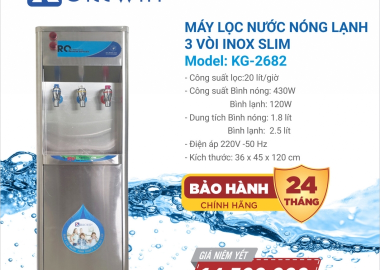 MÁY 3 CHỨC NĂNG NÓNG LẠNH GIA ĐÌNH 