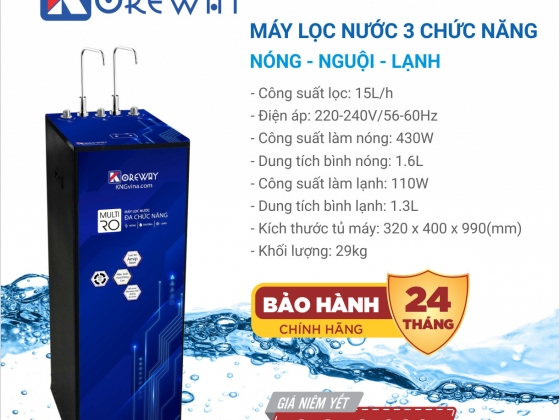 Máy lọc nước 3 chức năng - Nóng Lạnh Nguội - KG luxury 07nl