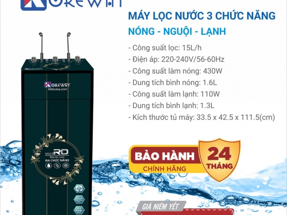 Máy lọc nước 3 chức năng - Nóng Lạnh Nguội - KG06NL