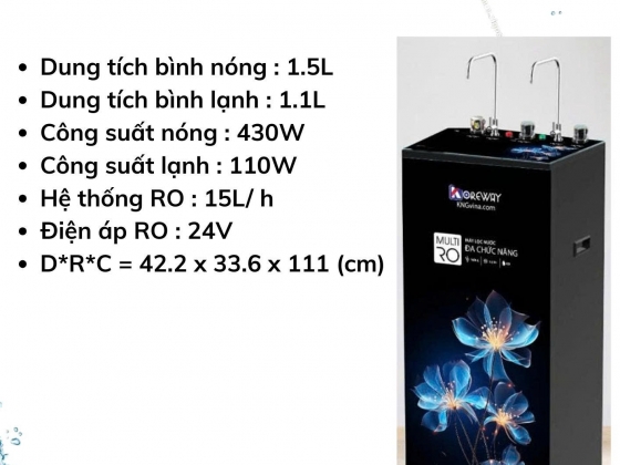 máy lọc nước koreway nóng , lạnh , nguôi  KR 100T