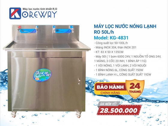 MÁY LỌC NƯỚC NÓNG LANH BÁN CÔNG NGHIỆP 4 VÒI CAO 