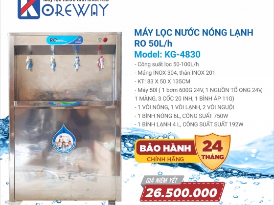 MÁY LỌC NƯỚC NÓNG LANH BÁN CÔNG 4 VÒI GIỮA