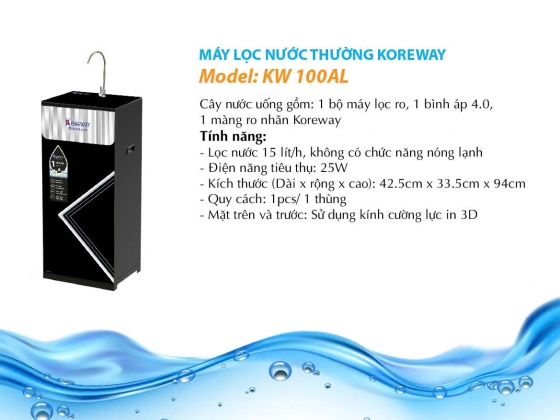 MÁY LỌC NƯỚC THƯỜNG - KW100AL